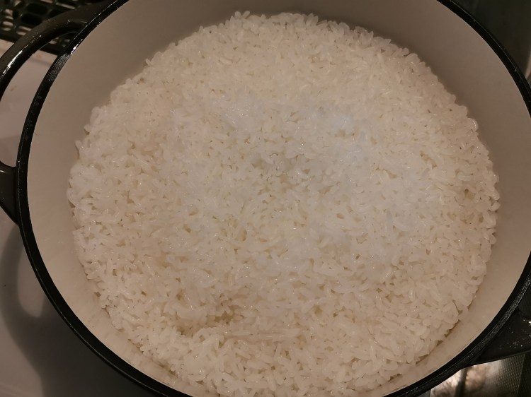 バーミキュラでお米が炊けた時の様子